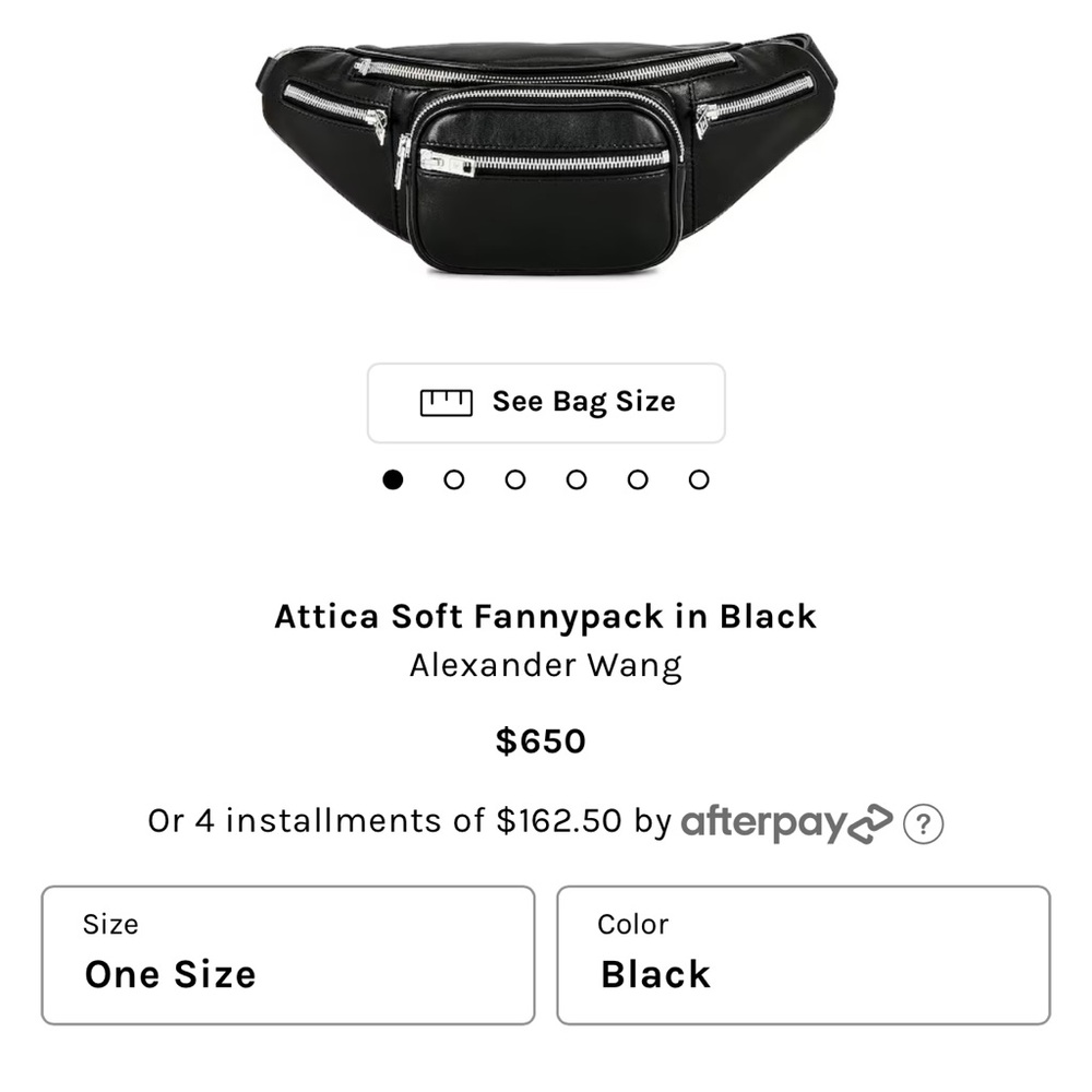 Alexander Wang Attica Soft Fanny Pack
100% Authentic